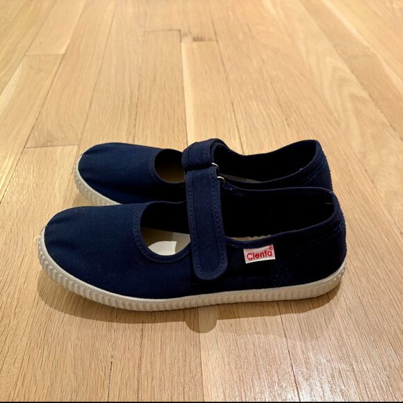 Cienta Kids Mary Janes Navy Blue Size 34 (3) - Picture 5 of 9
